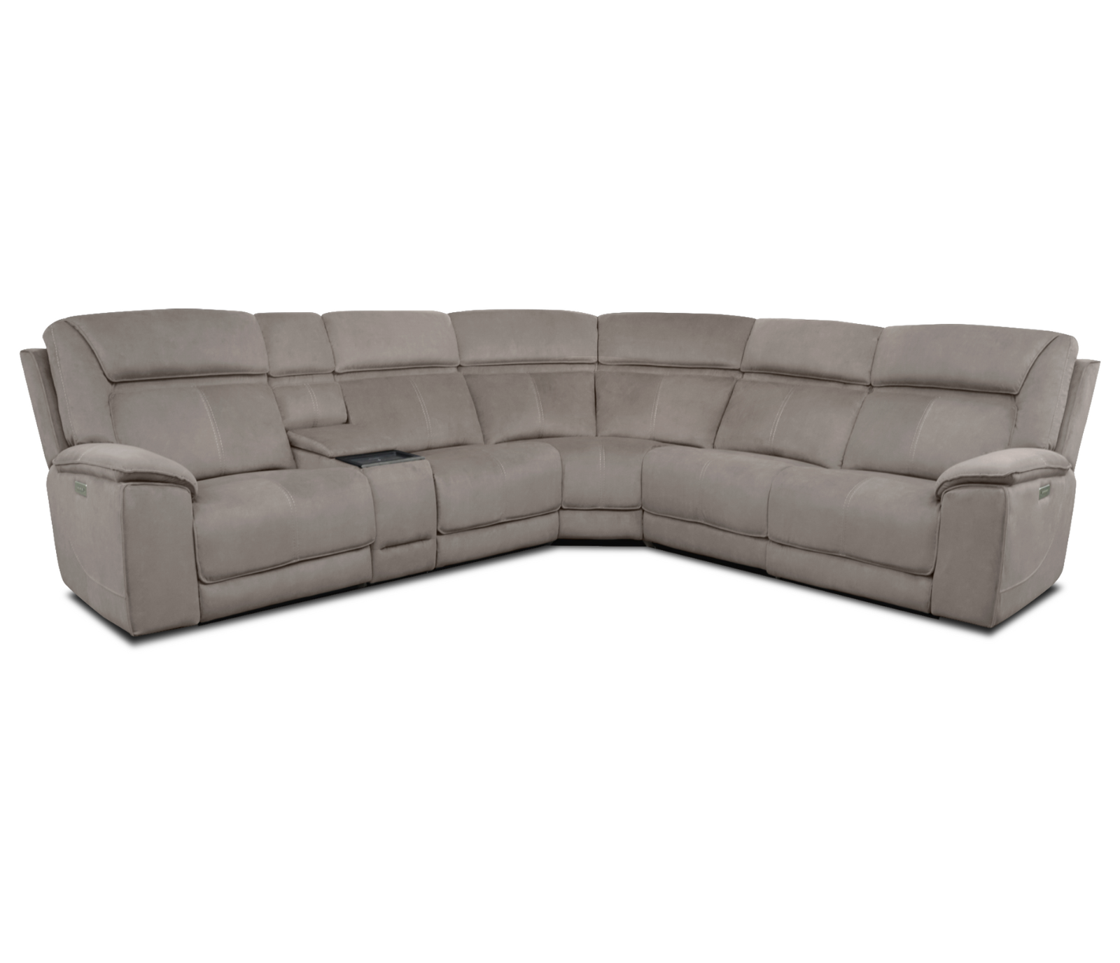 Cruise 6 Piece Sectional - Triple Power - Elephant Fabric