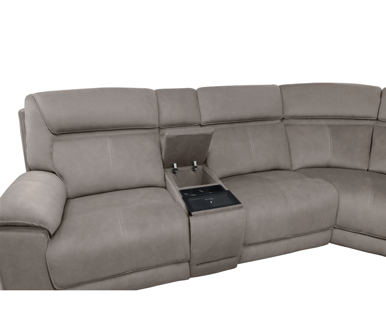 Cruise 6 Piece Sectional - Triple Power - Elephant Fabric