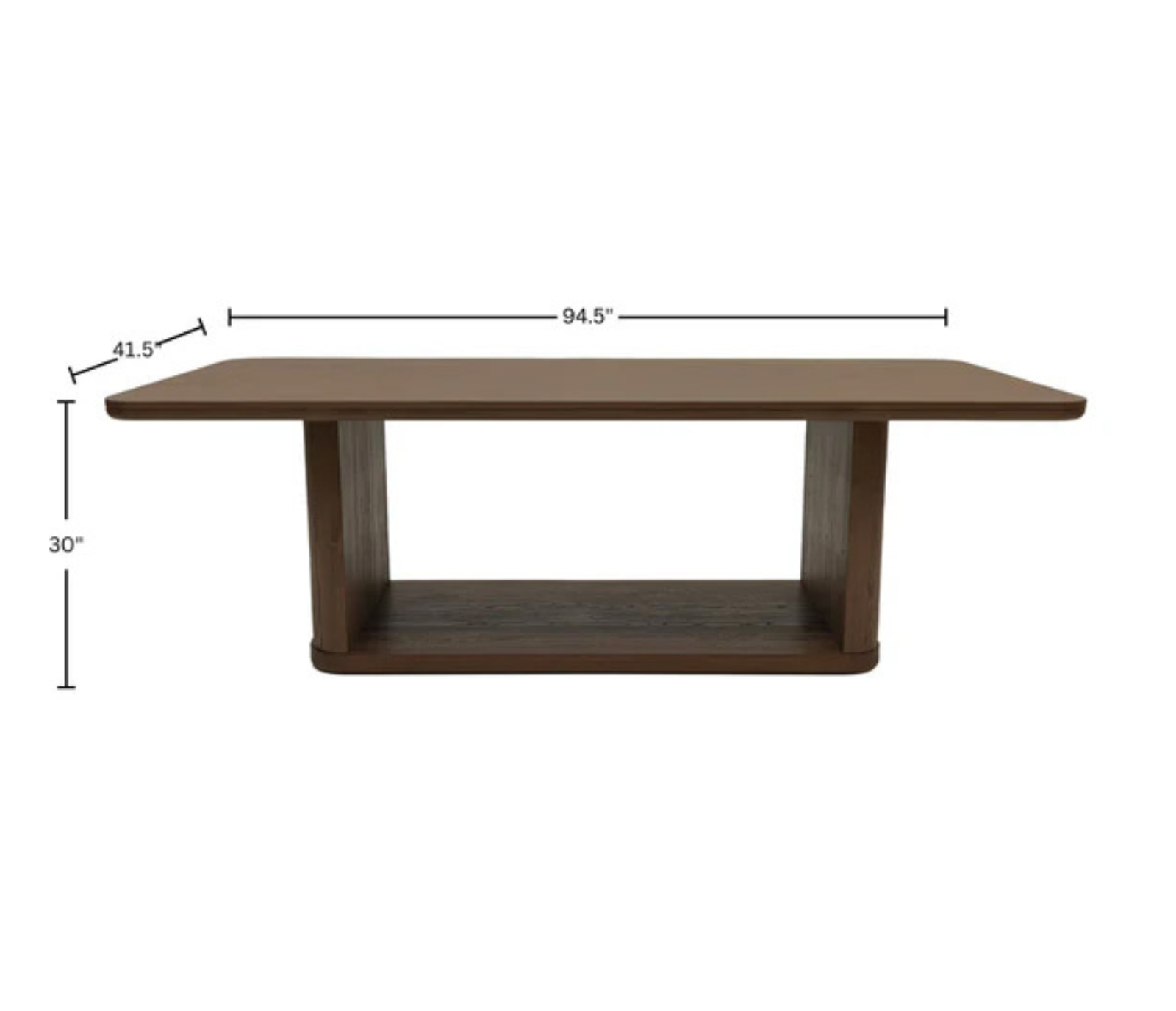 Lozaro Dining Table - Rectangle - Walnut