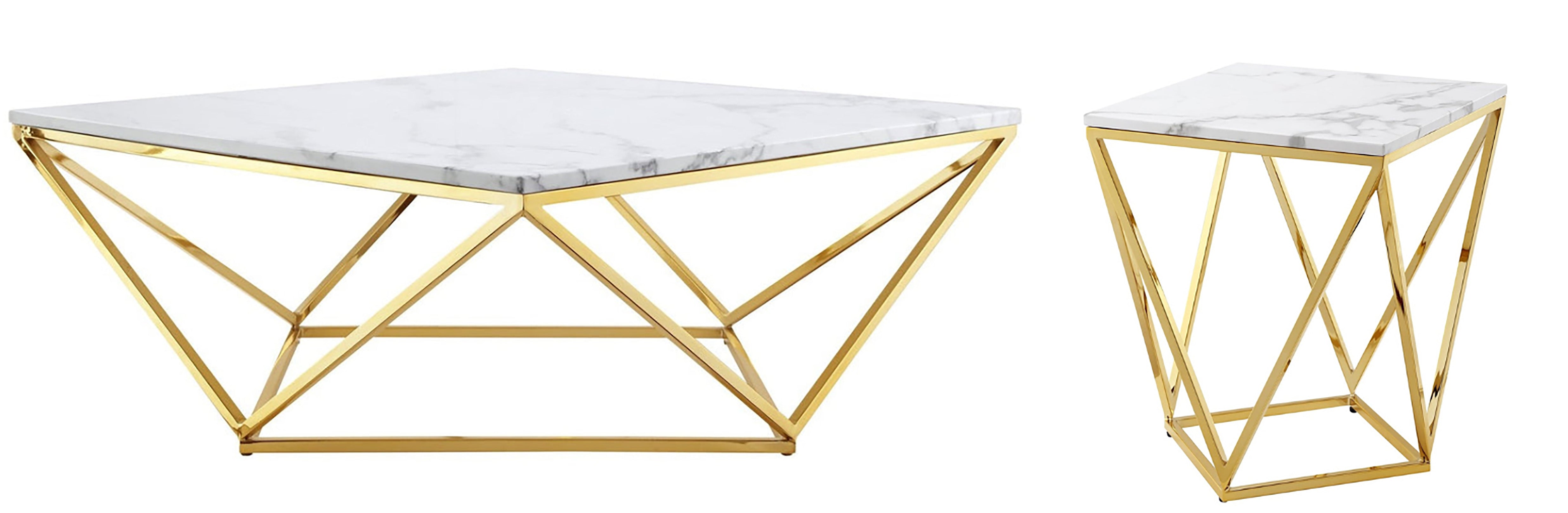 Monaco 2 Piece Coffee Table & End Table