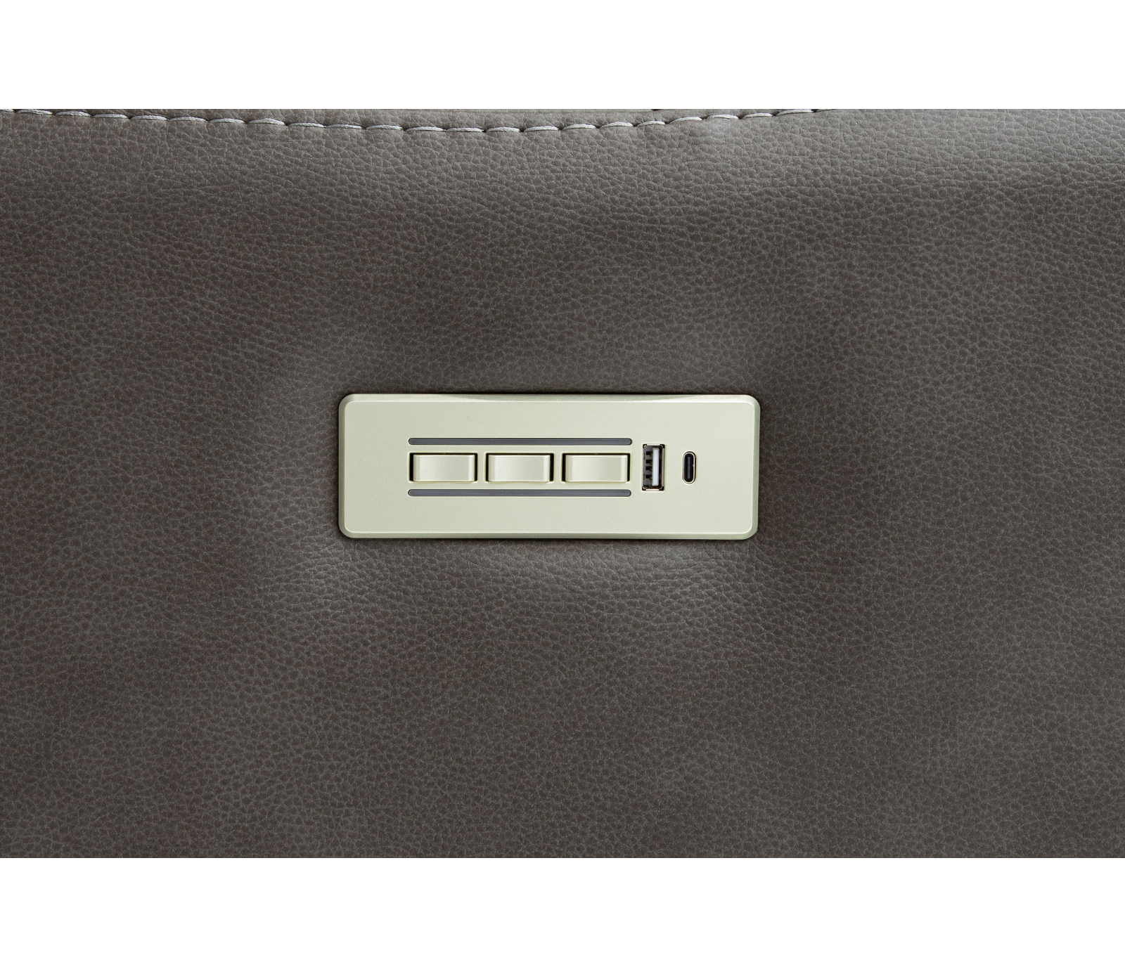 Palisade 6 Piece Sectional - Triple Power - Smoke Fabric