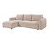 Prime 3 Piece Sectional w/ Pull-Out Sleeper - Mushroom Fabric