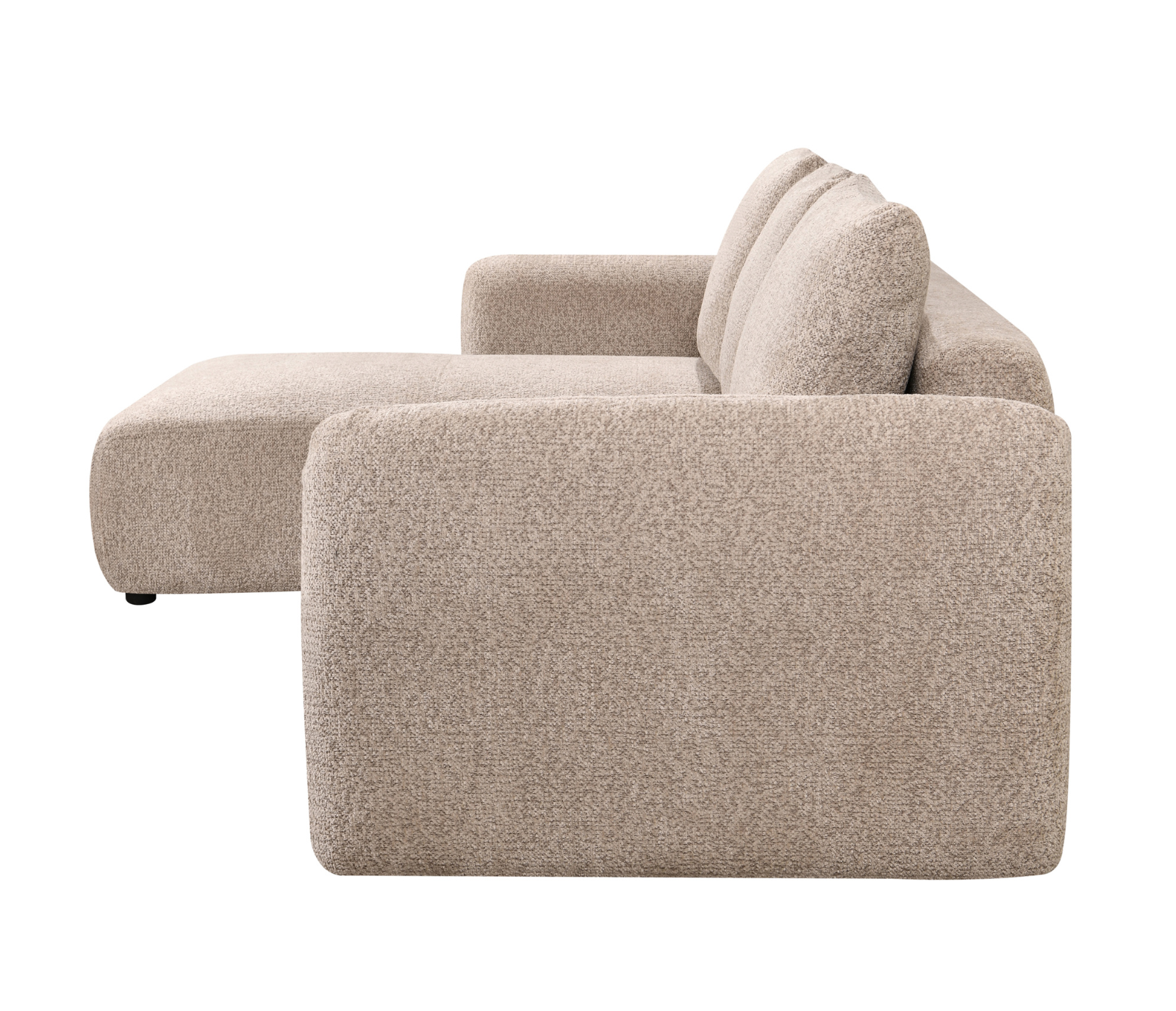 Prime 3 Piece Sectional w/ Pull-Out Sleeper - Mushroom Fabric