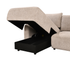 Prime 3 Piece Sectional w/ Pull-Out Sleeper - Mushroom Fabric