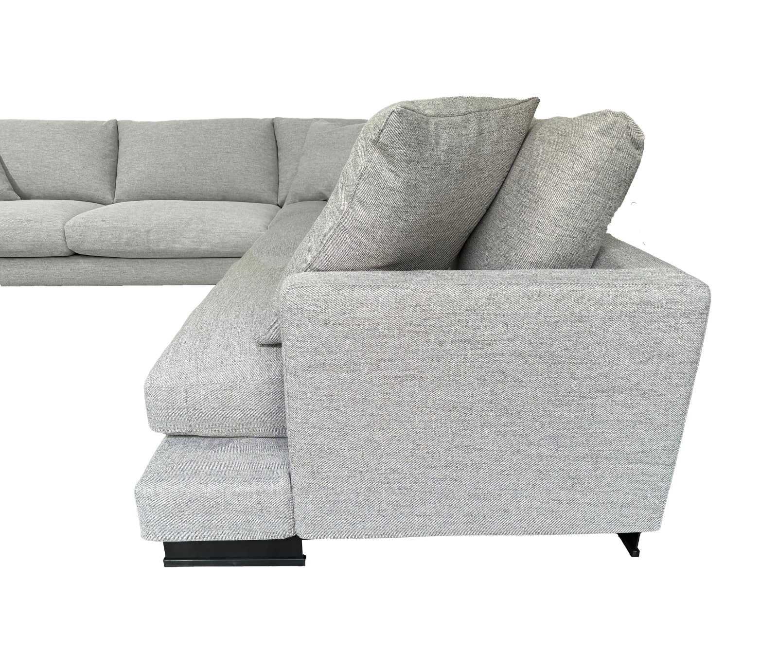Weekender 3 Piece Sectional - Grey Fabric