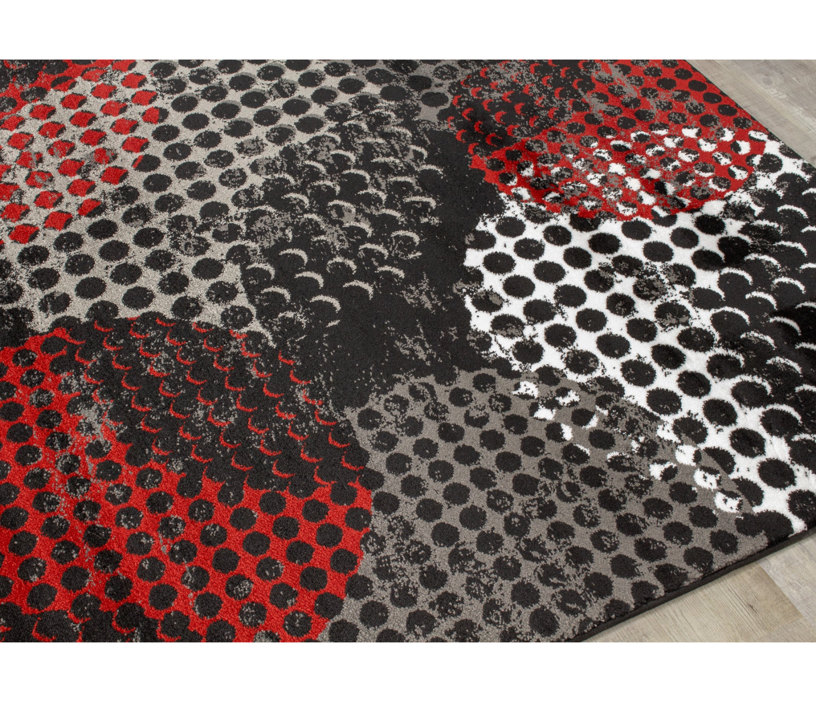 Platinum - Area Rug - Black/Red