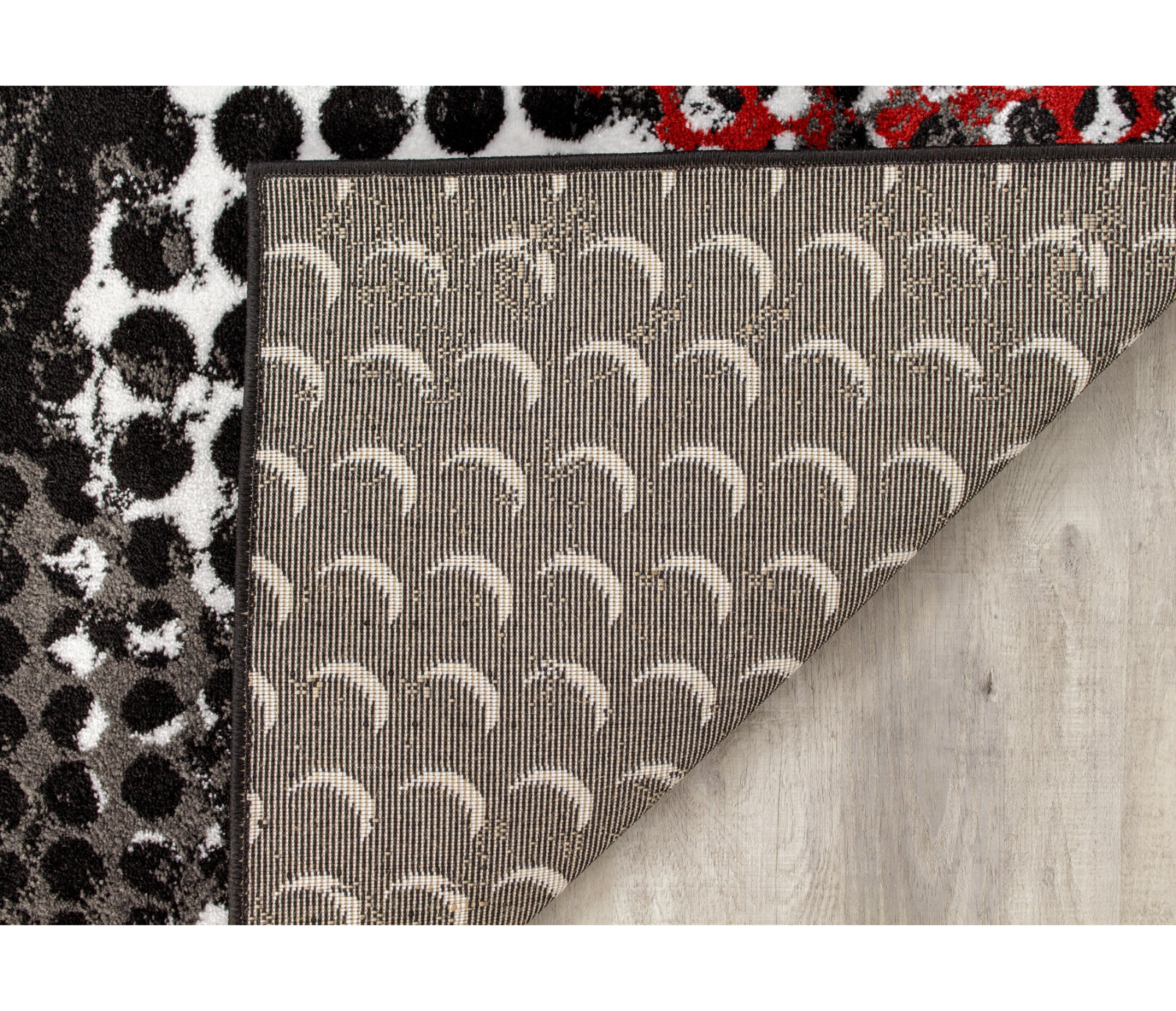 Platinum - Area Rug - Black/Red