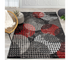 Platinum - Area Rug - Black/Red