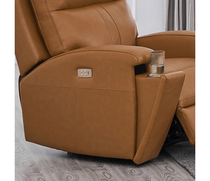 Denali Sofa - Power Reclining w/ Power Headrests - Cognac
