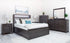 York Storage Bed w/ Upholstered Headboard & LED Lighting