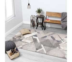 Alida - Area Rug - Grey / White