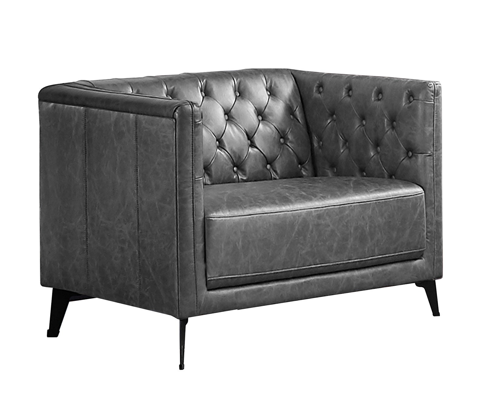 Ashton Chair - Charcoal Grey Fabric