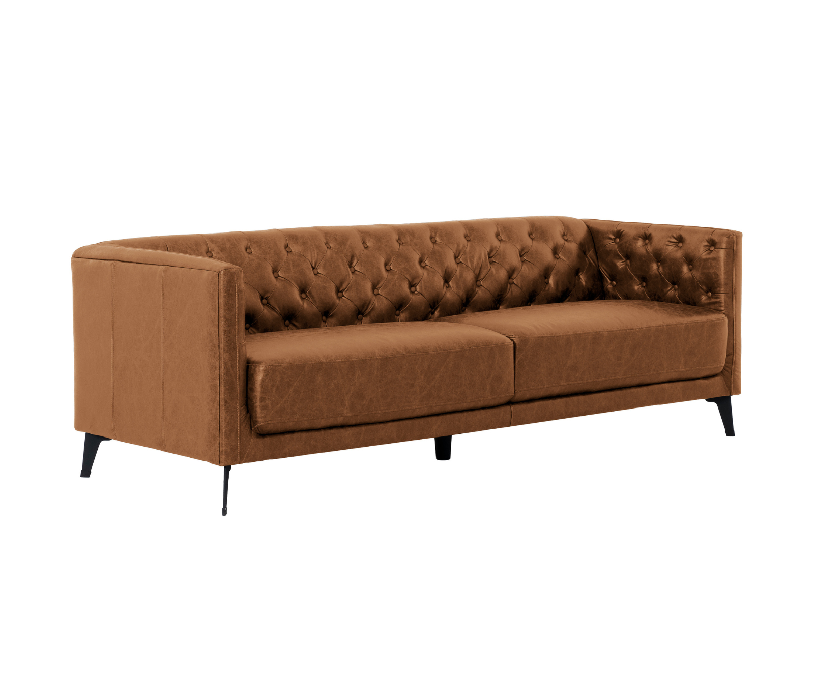 Ashton Sofa - Cognac Fabric