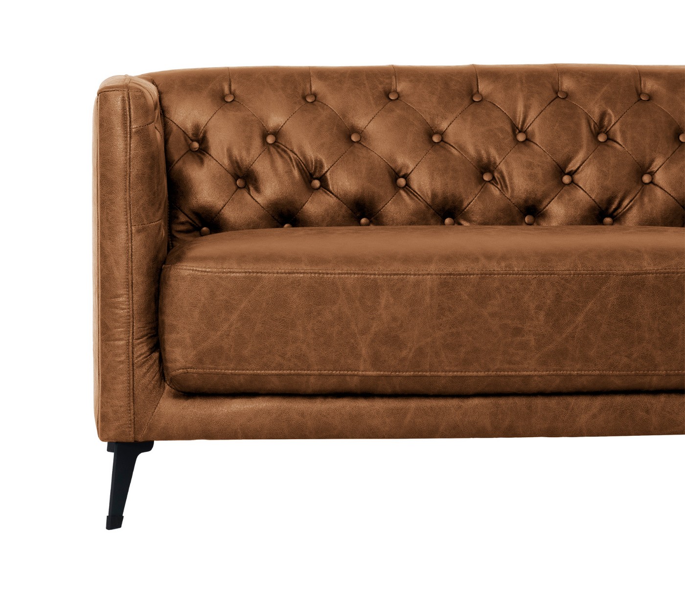 Ashton Loveseat Cognac Fabric