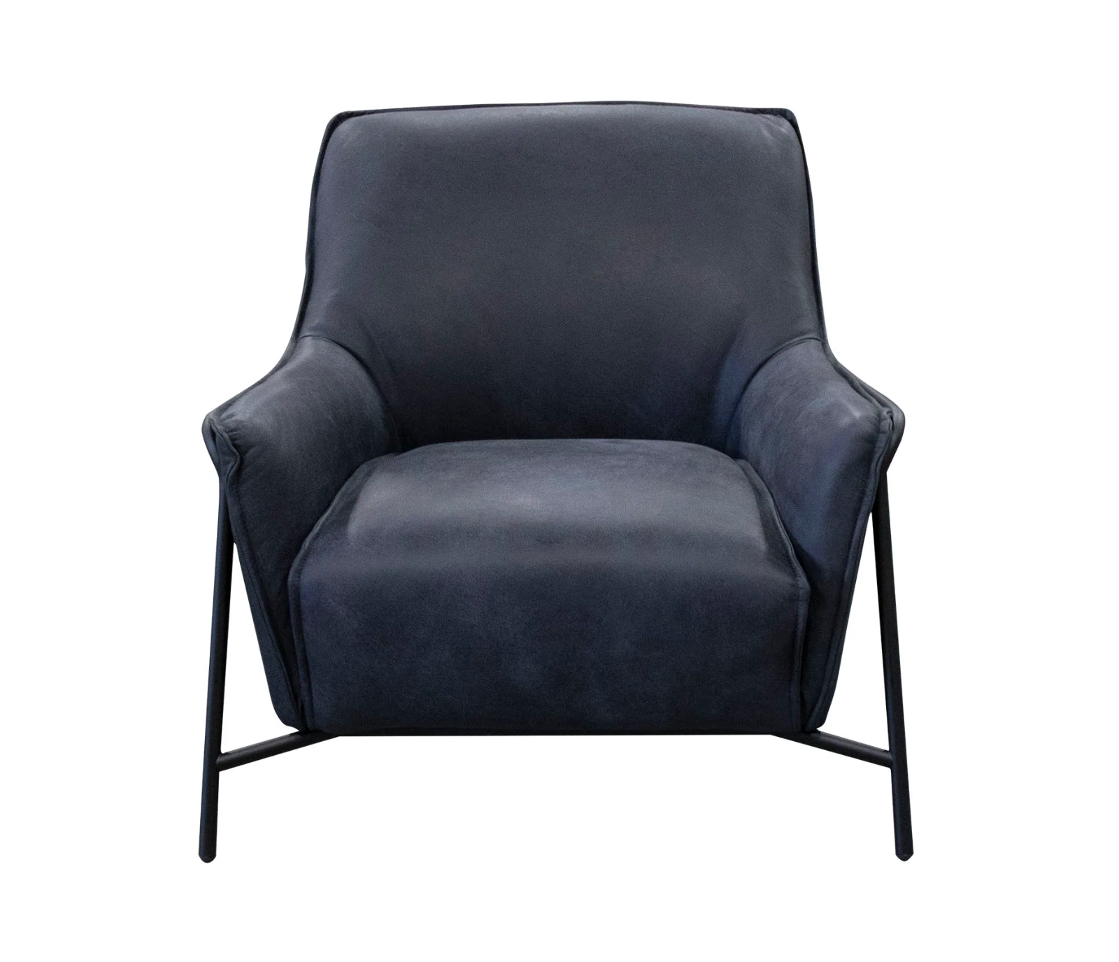 Birba Accent Chair - Natural Black Leather