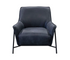 Birba Accent Chair - Natural Black Leather