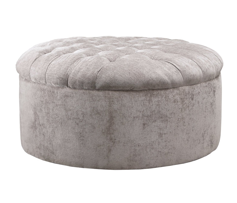 Carnaby Accent Ottoman - Dove Grey Fabric