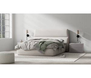Lunar Upholstered Lift Storage Bed