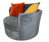Cosmopolitan 46" Round Nest Chair - Slate Fabric - Custom