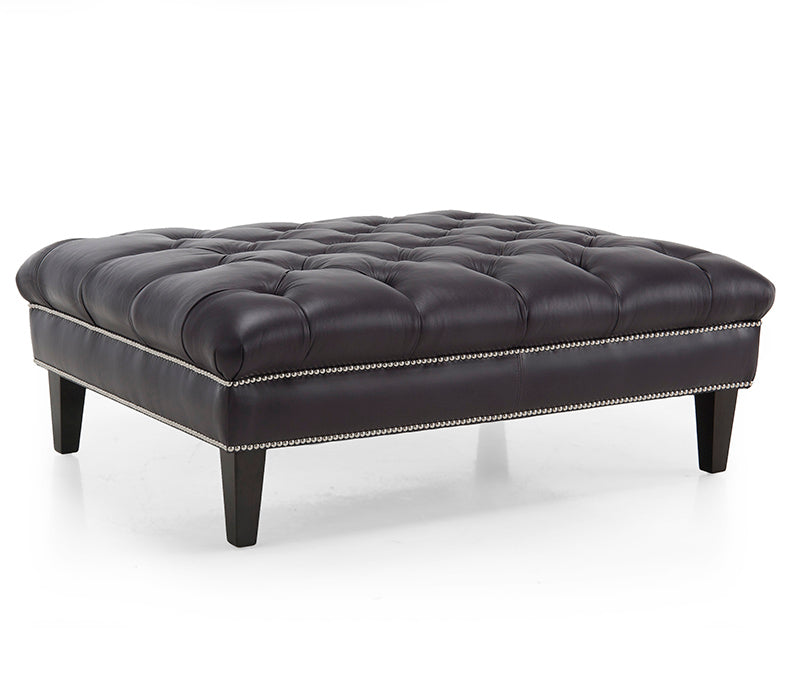 Dapper Ottoman - Leather