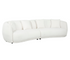 Alba Curve 4 Seater Sofa - Ivory Boucle Fabric