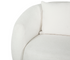 Alba Curve Loveseat - Ivory Boucle Fabric