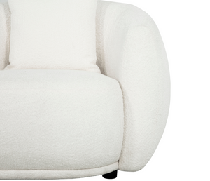 Alba Curve 4 Seater Sofa - Bouclé Ivory