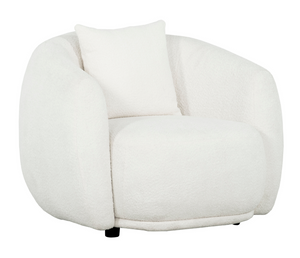 Alba Curve Chair - Bouclé Ivory