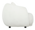 Alba Curve 4 Seater Sofa - Ivory Boucle Fabric
