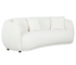 Alba Curve Sofa - Ivory Boucle Fabric