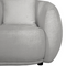 Alba Curve 4 Seater Sofa - Pewter Boucle Fabric