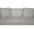 Alba Curve 4 Seater Sofa - Pewter Boucle Fabric