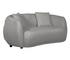 Alba Curve Loveseat - Pewter Boucle Fabric