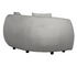 Alba Curve Loveseat - Pewter Boucle Fabric