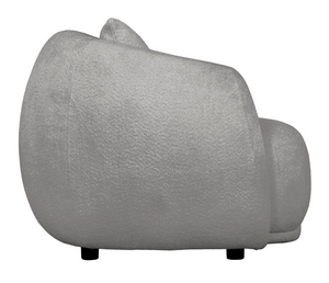Alba Curve Sofa - Bouclé Pewter