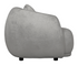 Alba Curve 4 Seater Sofa - Pewter Boucle Fabric
