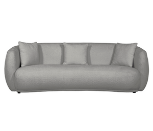 Alba Curve Sofa - Bouclé Pewter
