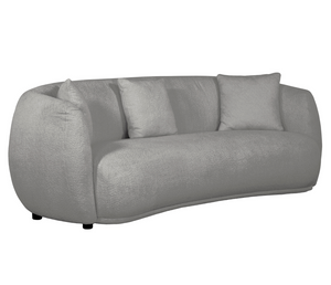 Alba Curve Sofa - Bouclé Pewter