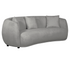 Alba Curve Sofa - Pewter Boucle Fabric