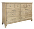 Acer Dresser & Mirror - Gold