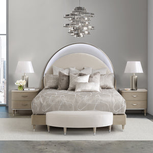 Eclipse Upholstered Bed w/ LED Lights
