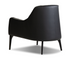 Ellington Accent Chair - Black Leather