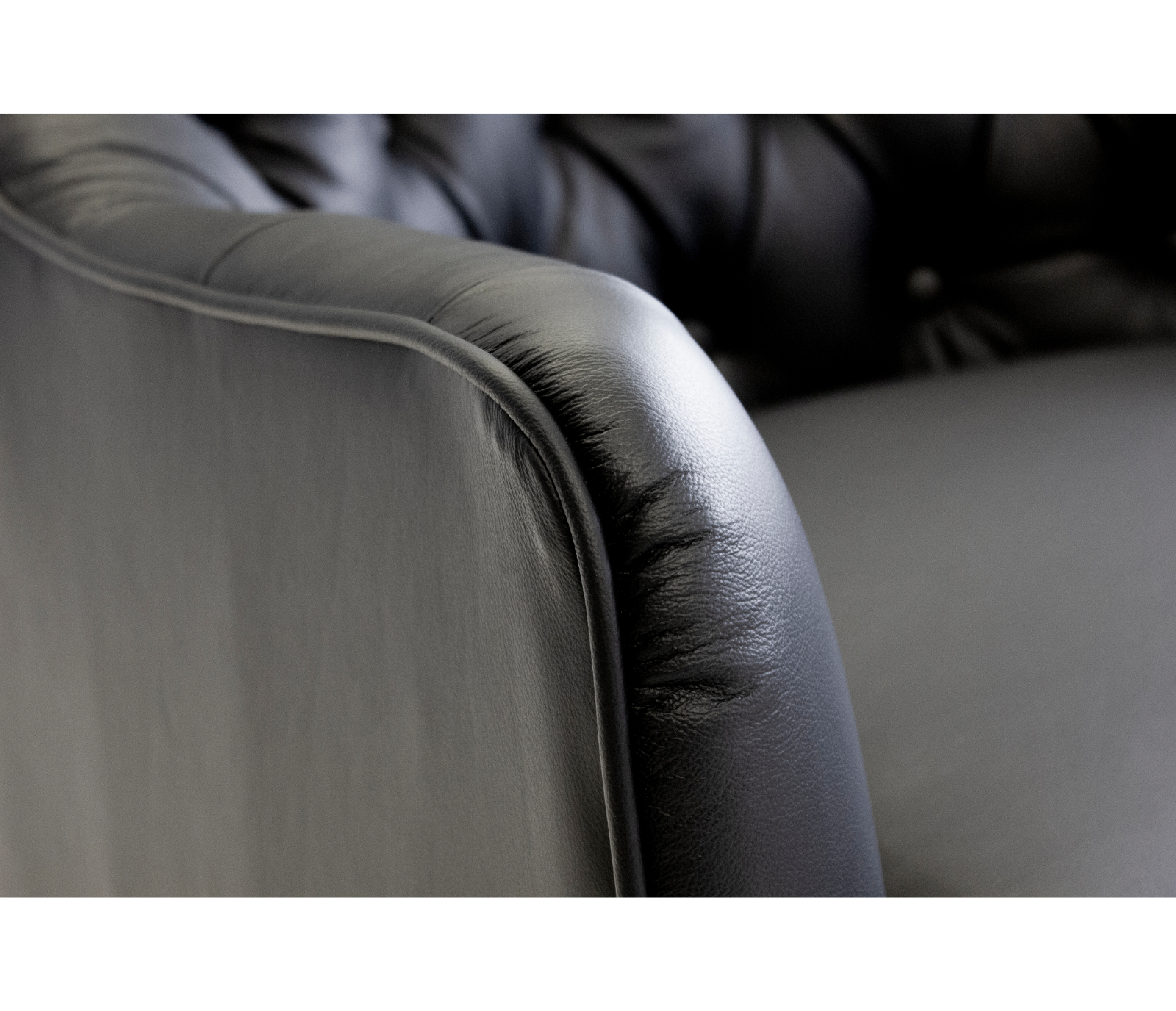 Ellington Accent Chair - Black Leather