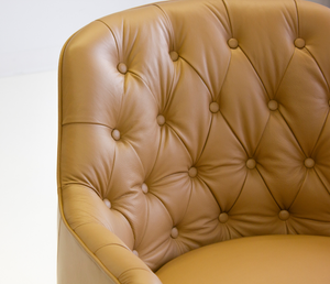 Ellington Accent Chair - Caramel Leather