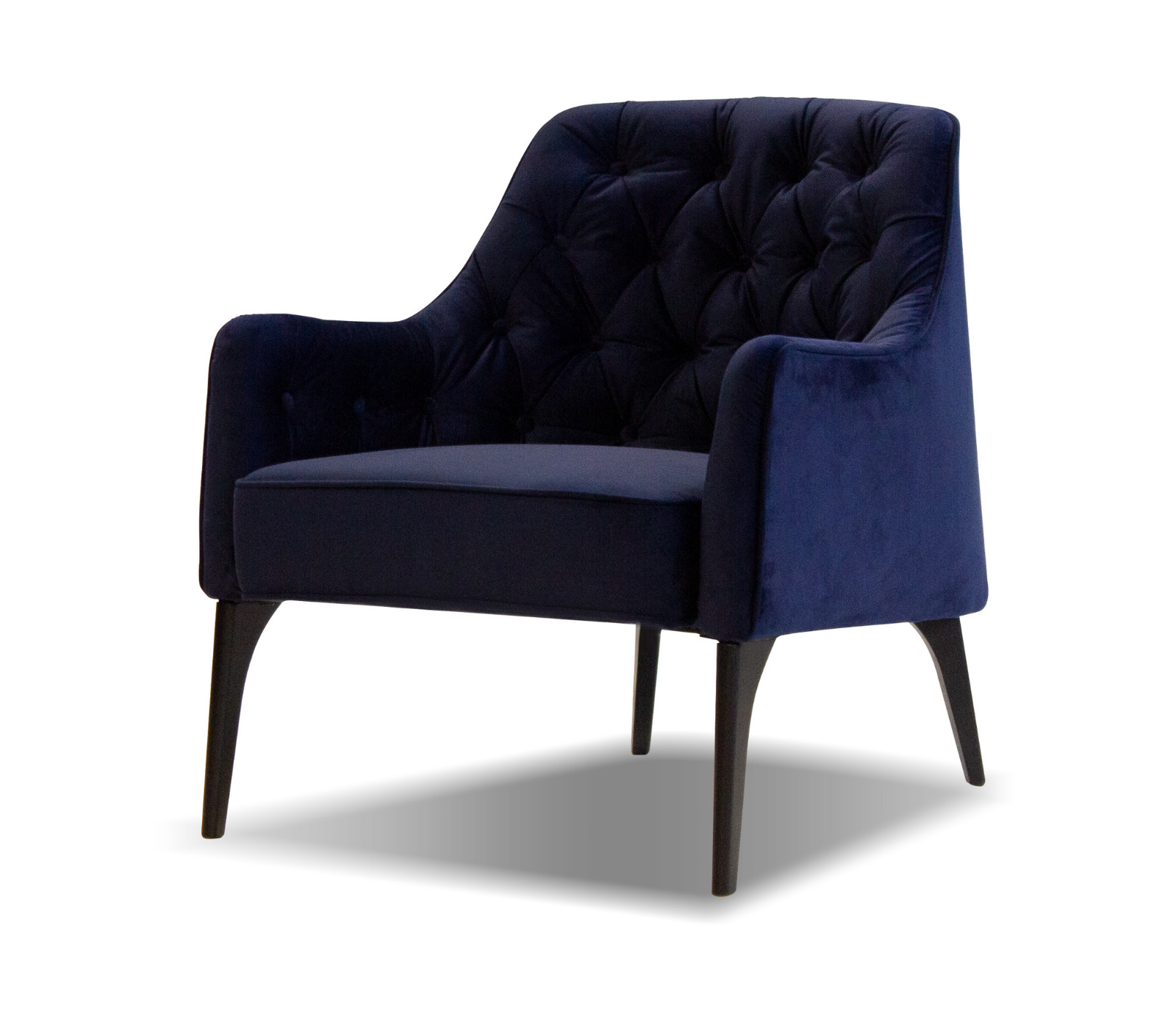 Ellington Accent Chair - Navy Velvet Fabric