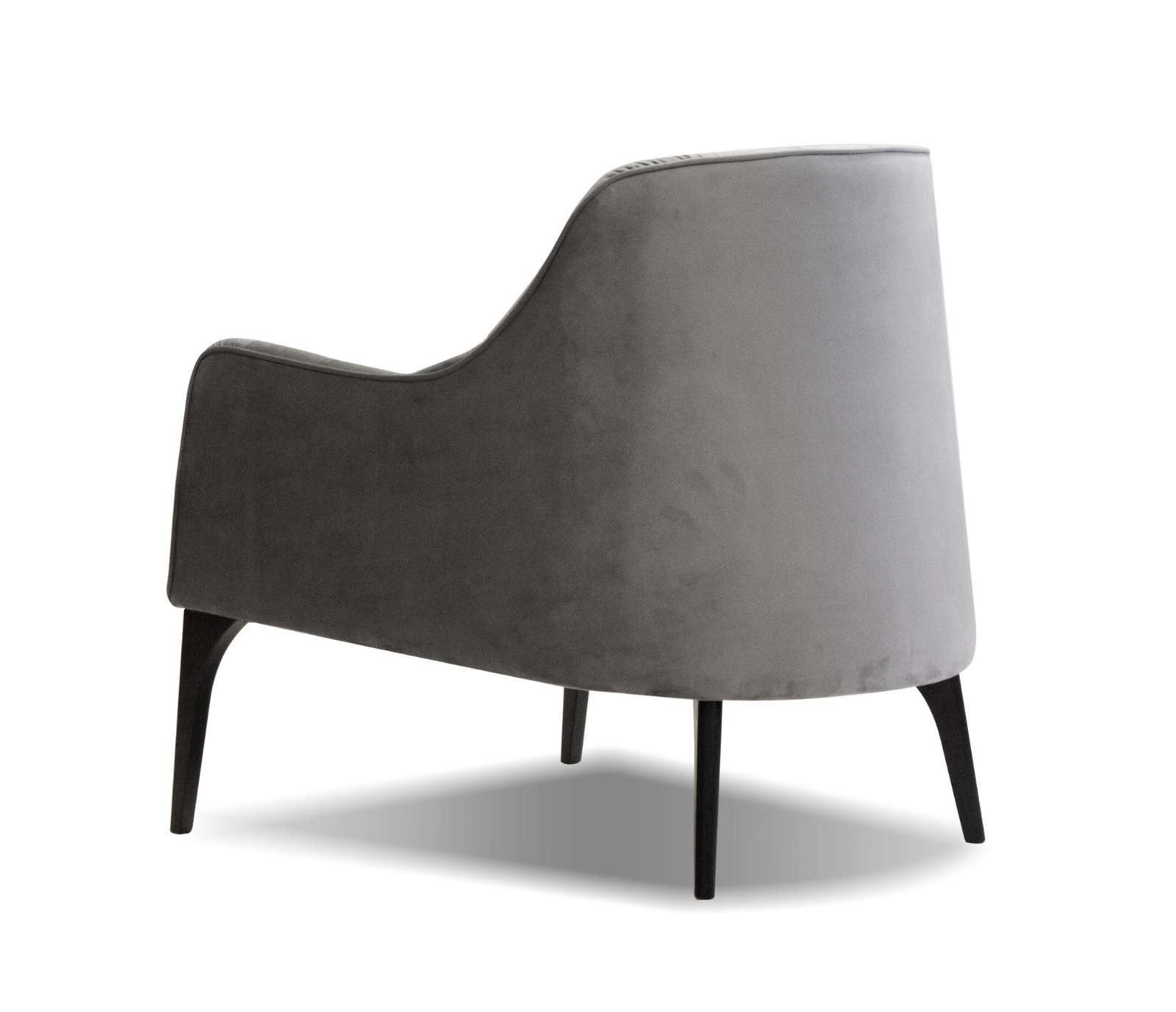 Ellington Accent Chair - Pewter Velvet Fabric