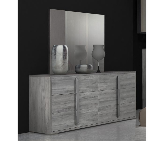 Eve Dresser & Mirror - Grey