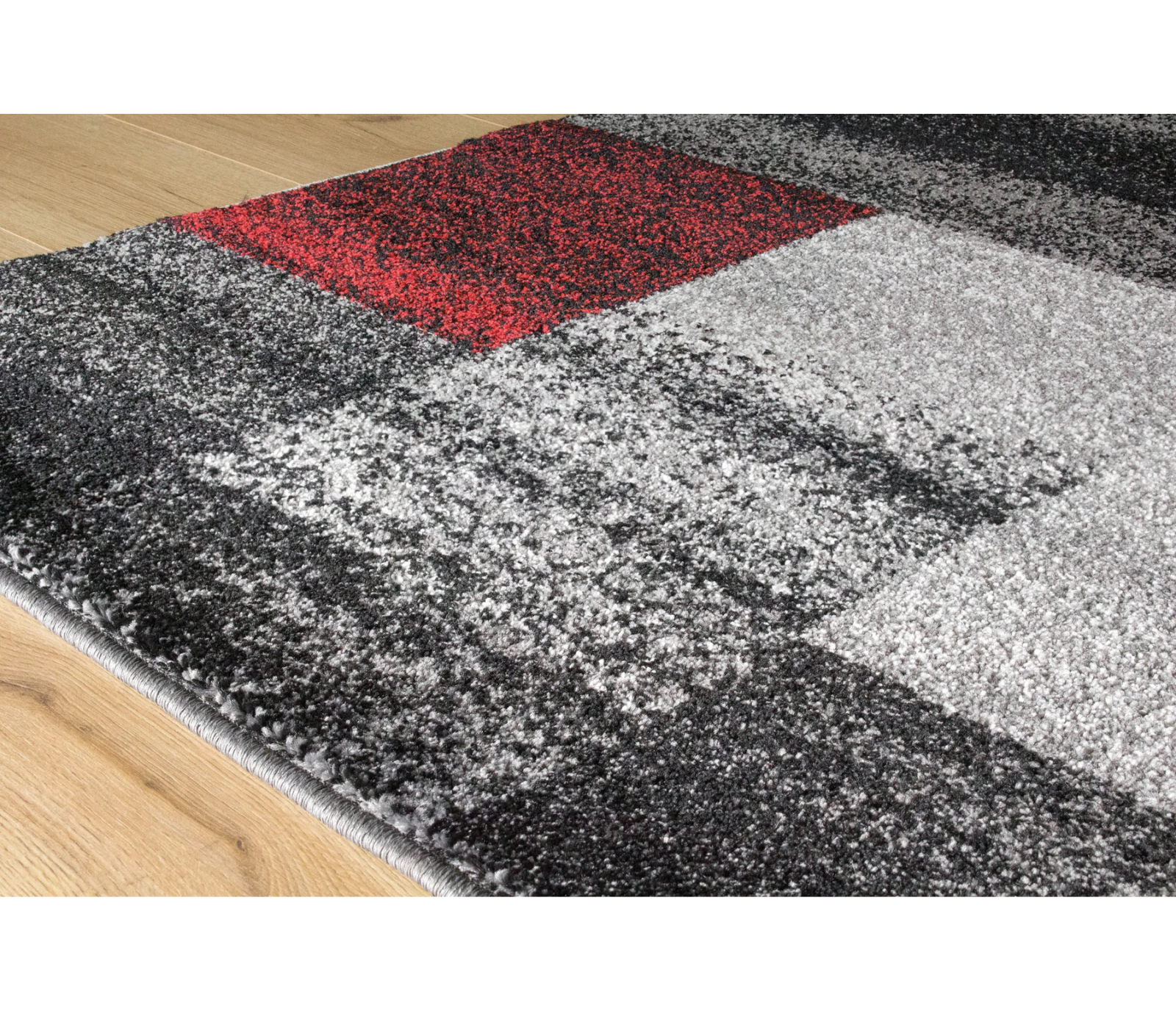 Freemont - Area Rug - Grey / Red