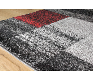 Freemont - Area Rug - Grey / Red