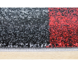 Freemont - Area Rug - Grey / Red